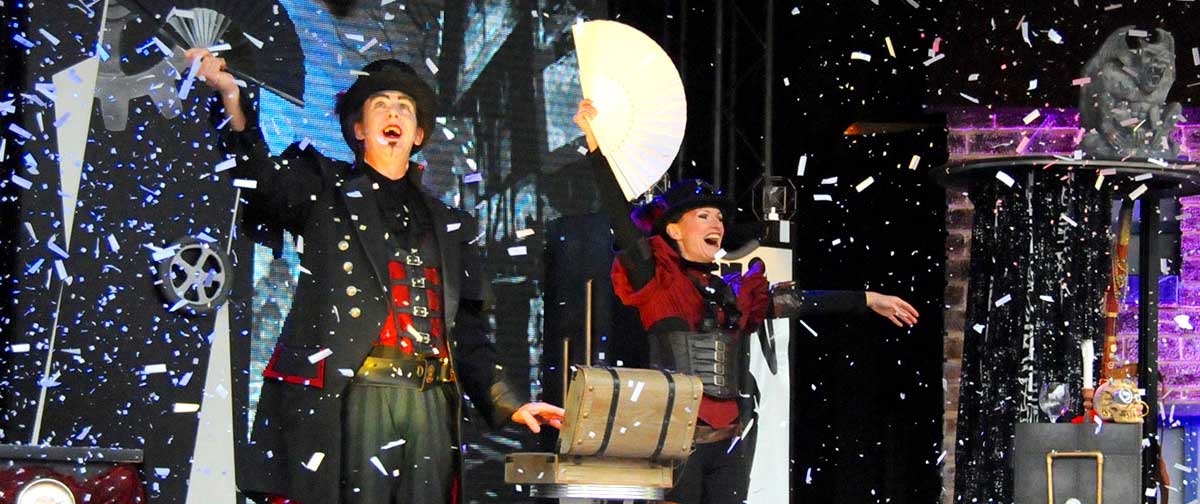 magicien finale neige Walibi