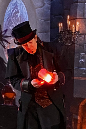 magicien lumiere noel